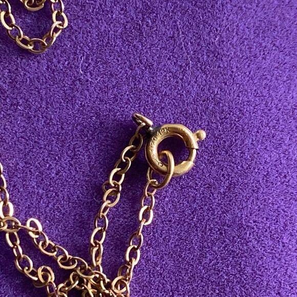 💛 10k Antique Garnet & Pearl Necklace - Picture 5 of 7